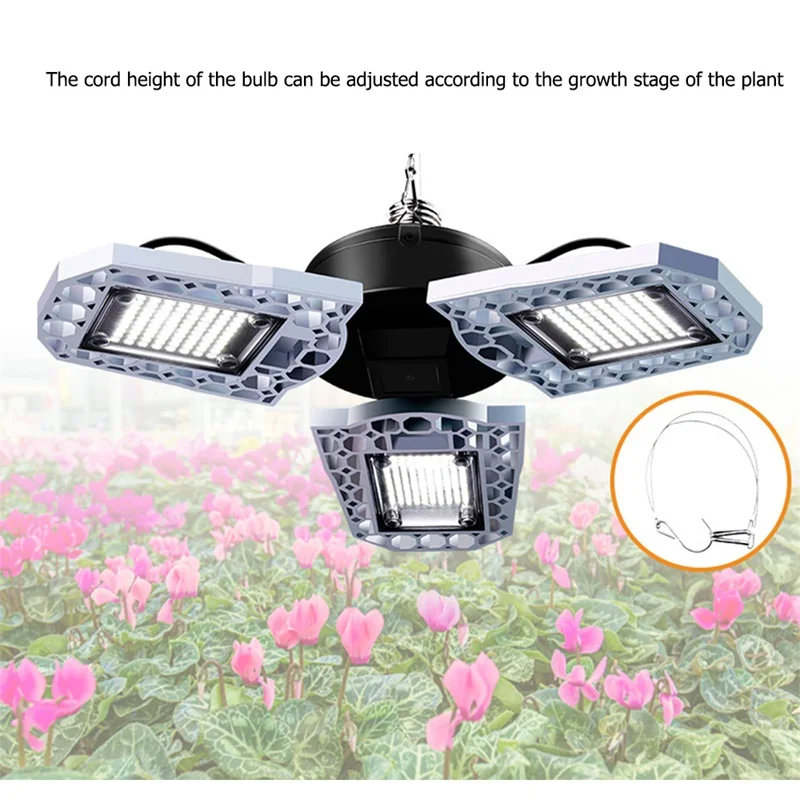 Водонепроницаемый светильник OUFULA для выращивания растений складной