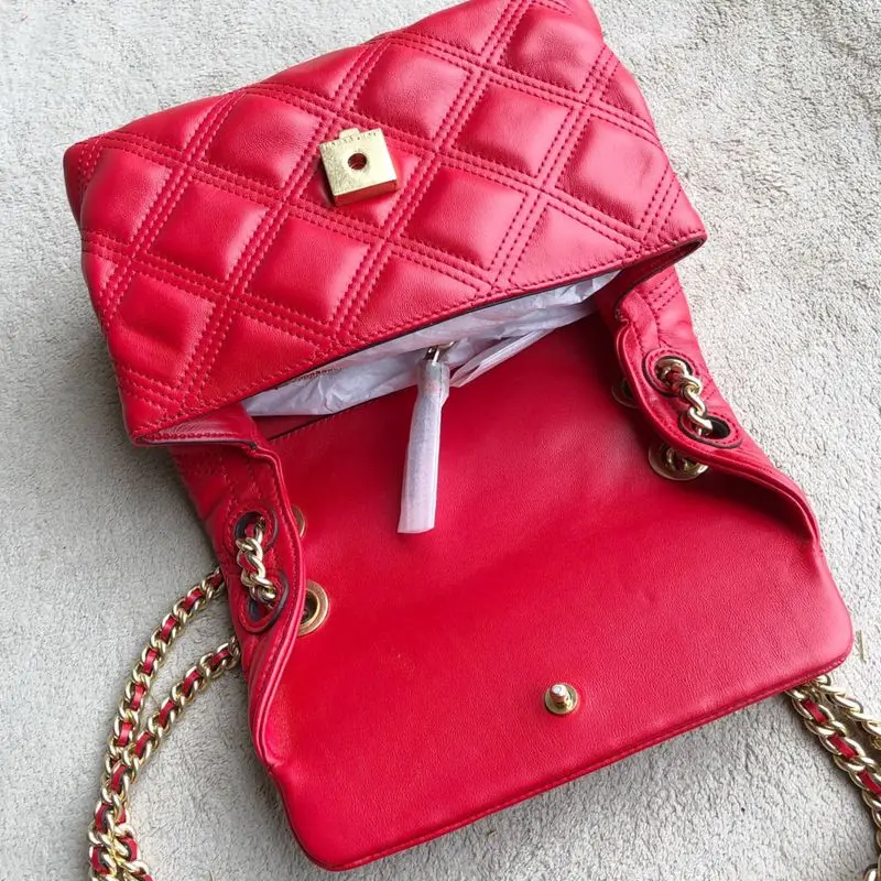 

Quality Leather Luxury Ladies Handbags for women Famous Brand Designer Shoulder Bags 100% Real Goat Leather Chain Strap Bags