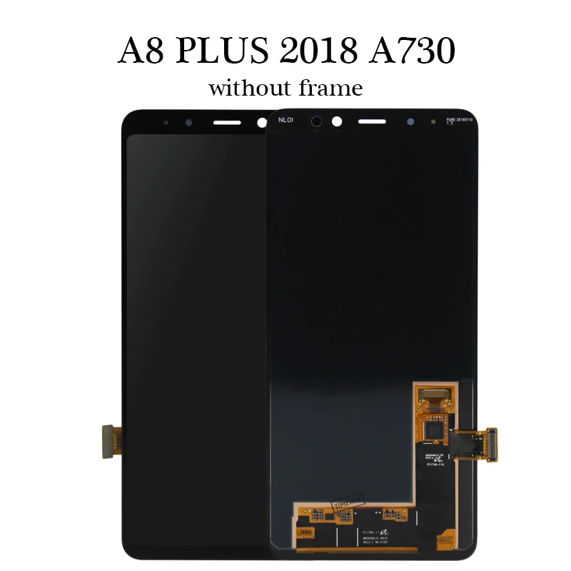 6'' For A8 plus 2018 A730 lcd display OEM quality good black Work good For mobile phone lcd screen replacement