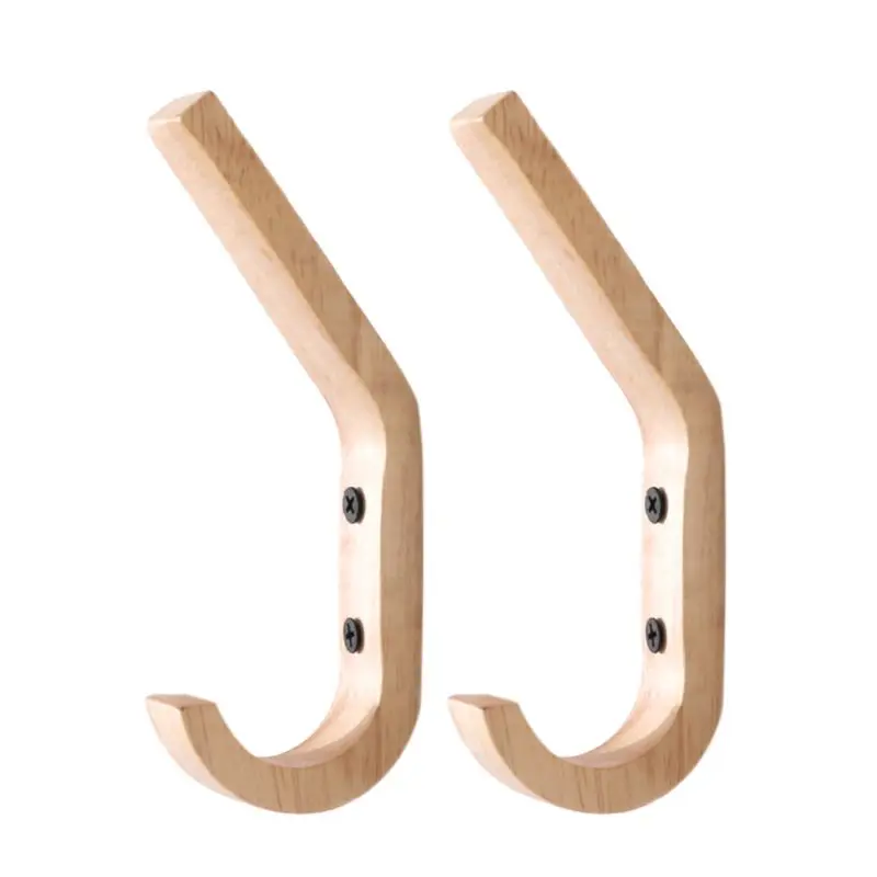 

MH003 Oak Wood Creative Bathroom Hook Rack Wall Mount Multipurpose Hallway