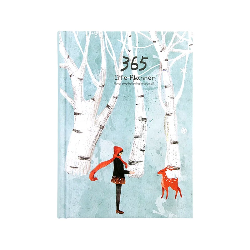 

365 планировщик, записная книжка для составления расписания Тетрадь Красочные Внутренняя страница иллюстрации ежегодно ежедневный план жур...