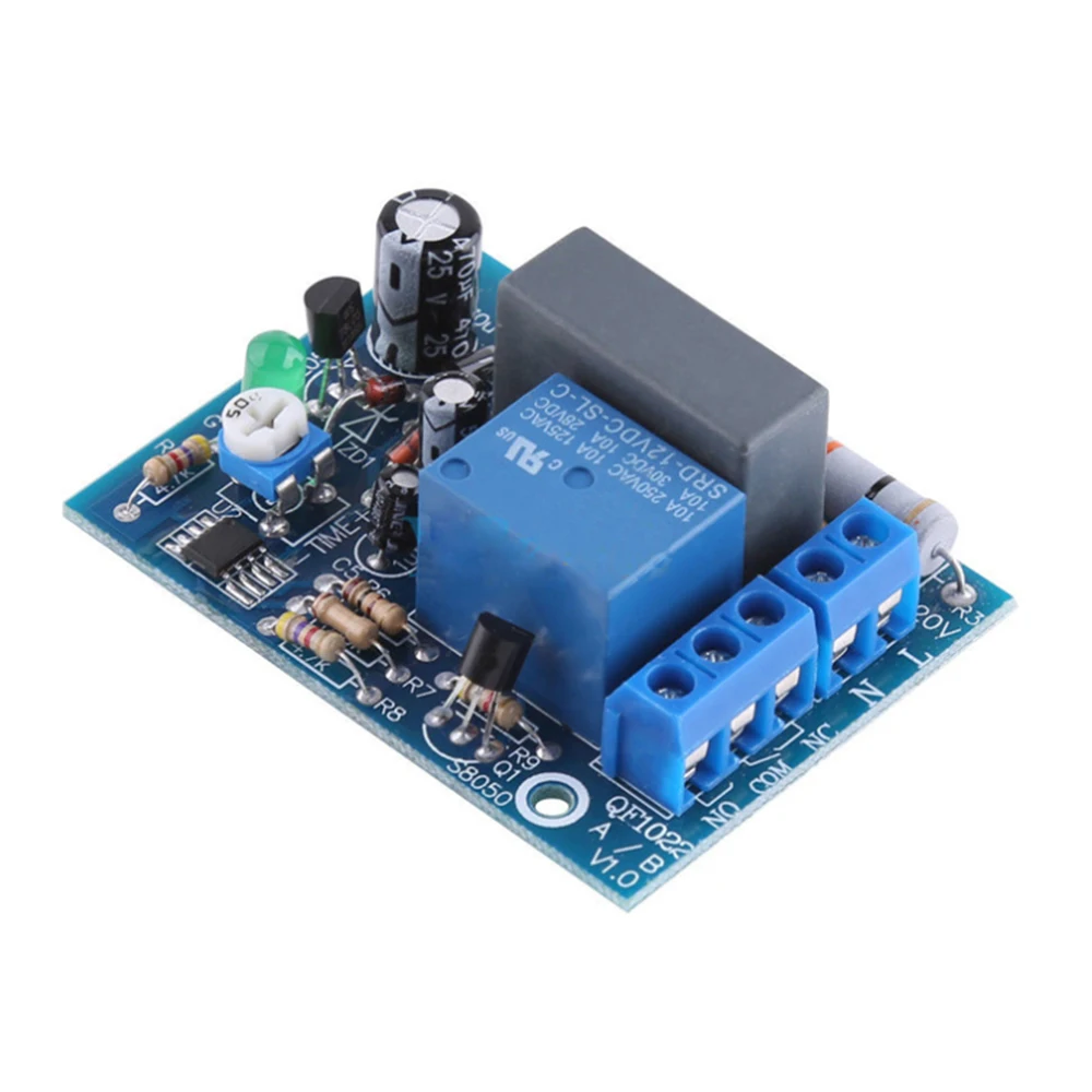Релейный модуль включения и задержки питания 220 В минутный переключатель