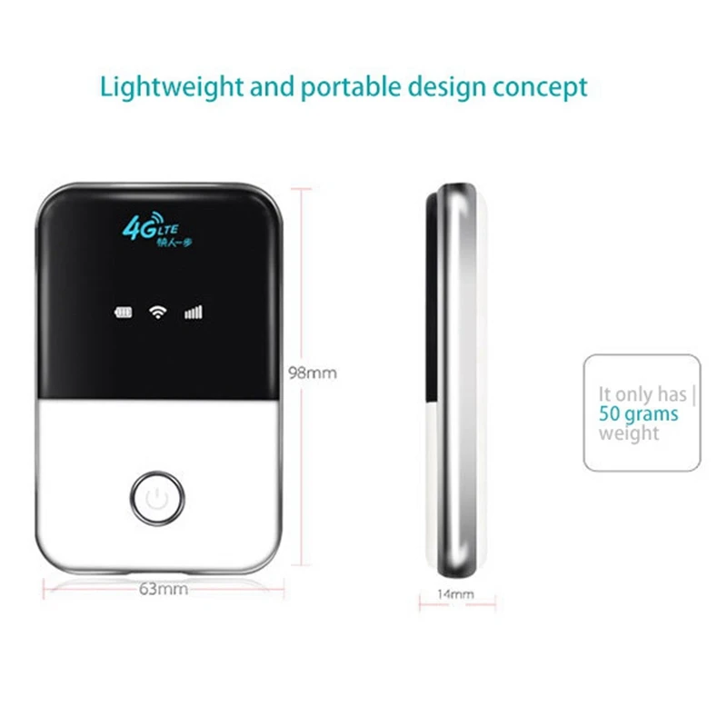 Карманный Wi Fi MF925 1 4G CAT3 мобильный LTE MIFI роутер Мобильный портативный со слотом для