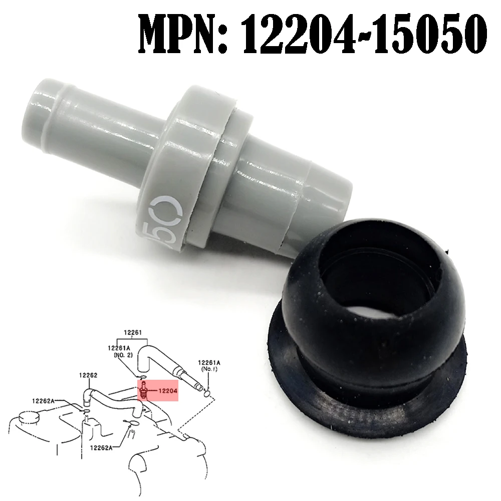 2 шт. уплотнение вентиляционного клапана двигателя PCV 12204-15050 90480-18001 для Toyota Corolla 1993