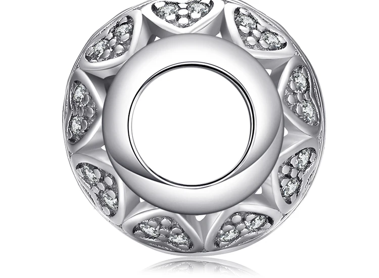 JewelryPalace бабушки Для женщин Винтаж Сердце Любовь красивый нежный 925 пробы Серебряный Шарм бусы из бисера Fit Браслеты
