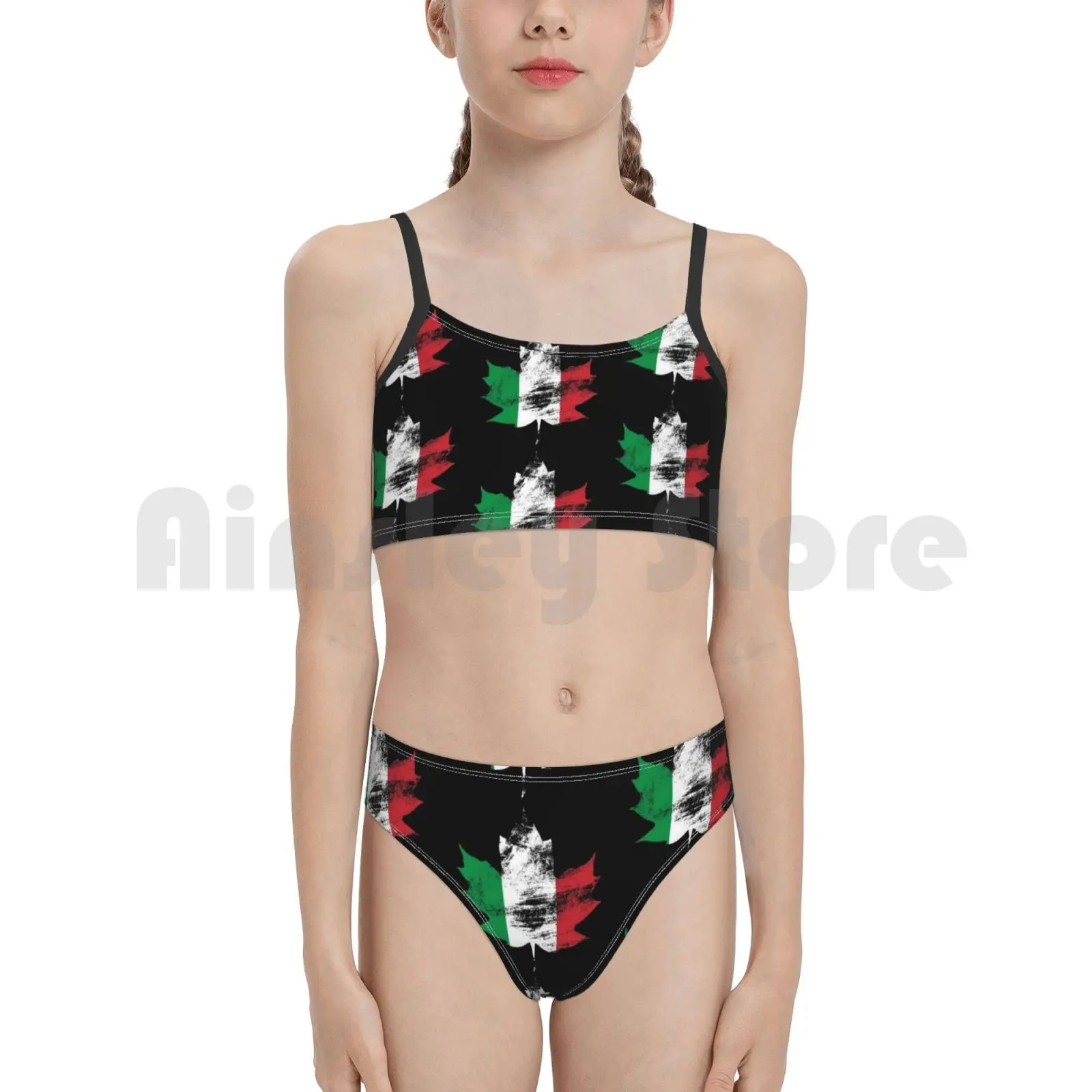 Купальники Канада Италия бикини 1 шт. женские 2 итальянский зеленый красный белый