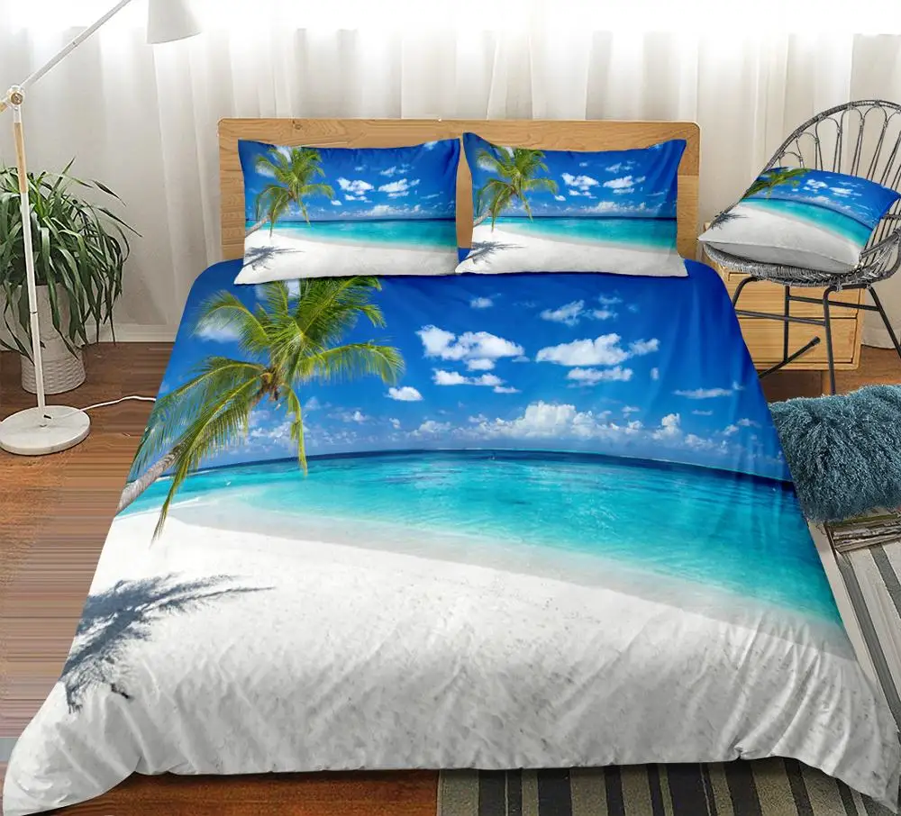 Пододеяльник набор постельного белья для детей 200X200 солнце океан печатных