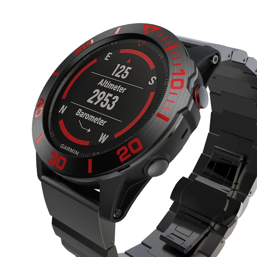 Безель, кольцо, умные аксессуары для Garmin Fenix 5 5X3 3HR, браслет для часов, клейкая крышка, металлическое кольцо с защитой от царапин, Безель