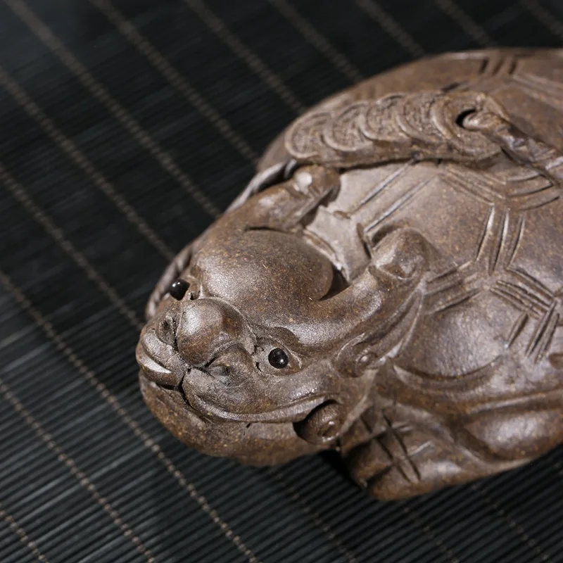 Скульптура для домашних питомцев ручной работы с монетами и черепашками|Фигурки