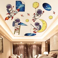 creative starry sky wall stickers for boys rooms decoration mural bedroom living room ceiling wallpaper home decor child decals