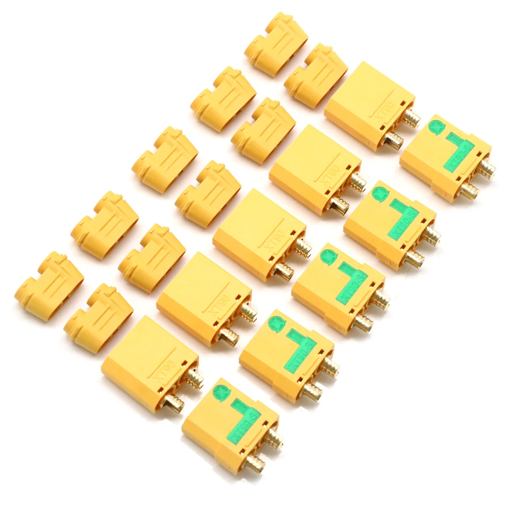 50 pair Amass XT90S XT90-S Male Female Bullet Connector Anti Spark For RC lipo Battery DIY FPV Quadcopter brushless motor Drone enlarge
