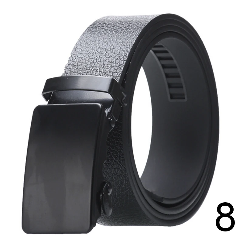 

Men's Belts Automatic Leather Luxury Black Belt Automatic Buckle Belt Cummerbunds Male