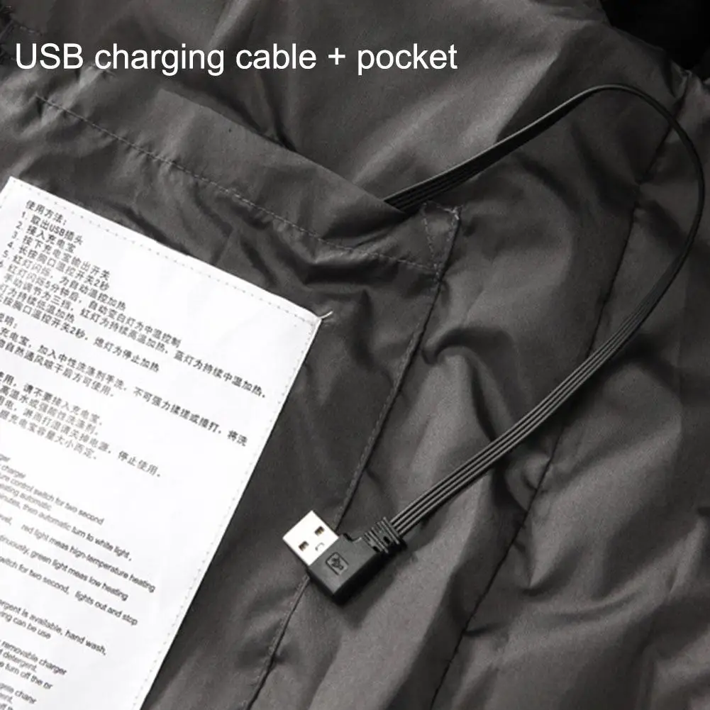 Уличный мужской и женский жилет с электрическим подогревом теплая одежда USB