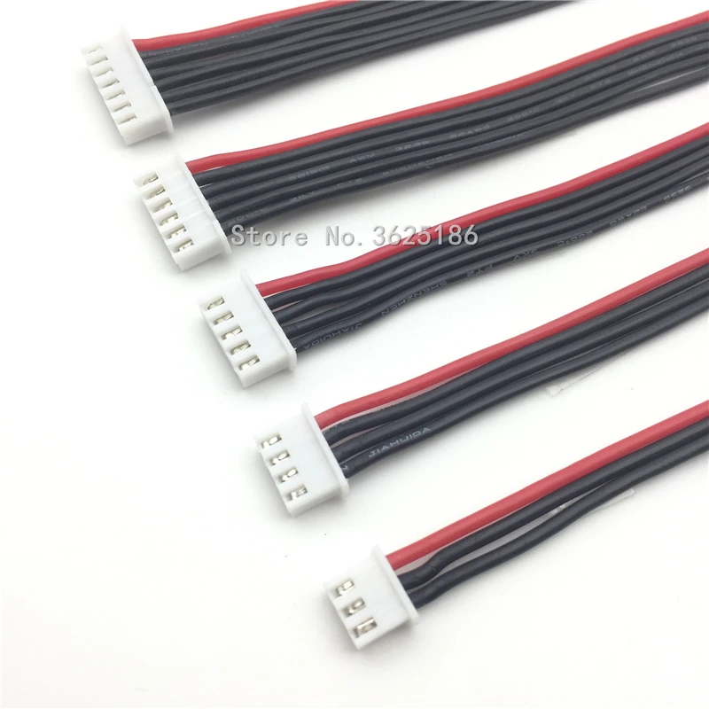 5 шт./Лот 100 мм 2s 3s 4S 6s LiPo battery balance charger соединительный кабель/соединитель 22AWG |