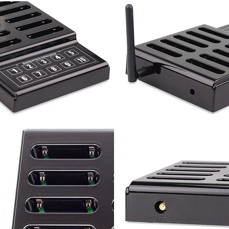 Беспроводная система вызова пейджеры для ресторана подкачки очереди 10 зуммеров