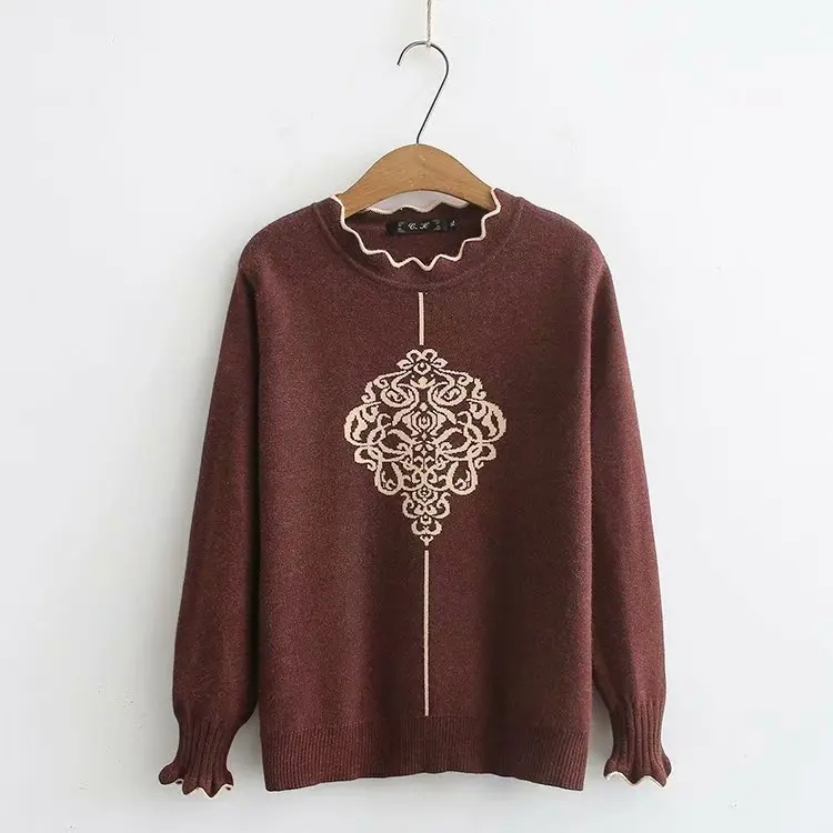 Повседневные свитера размера плюс осень 2019 женские модные свободные с длинным