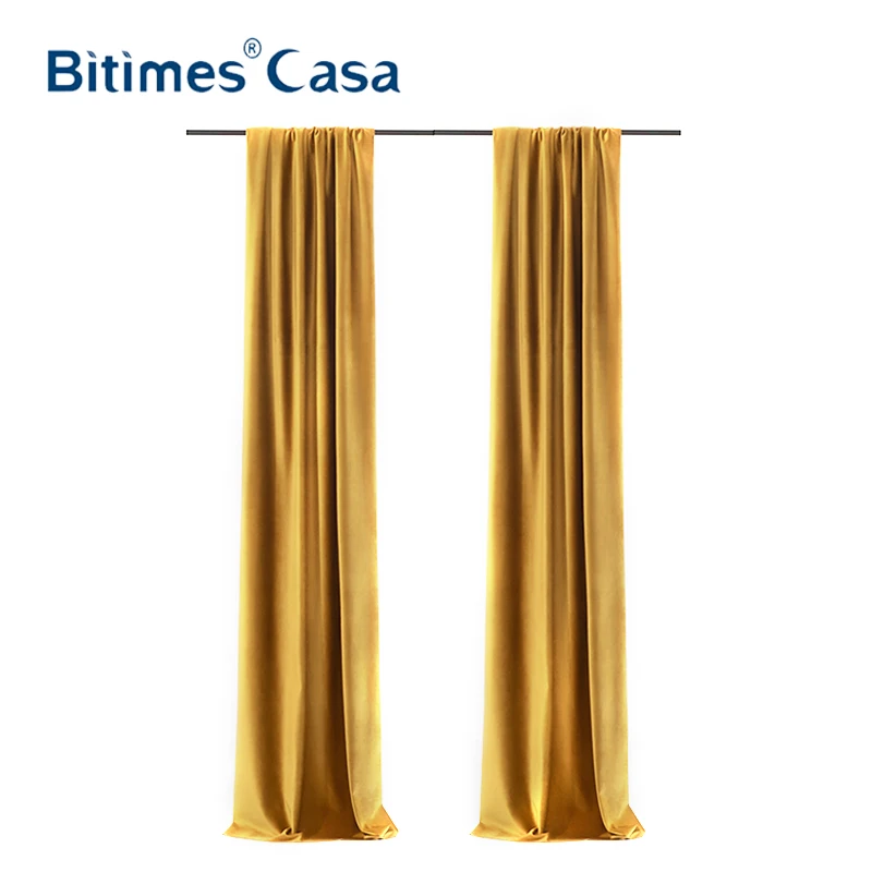 Роскошные бархатные занавески золотистой серии шторы для окон драпировки