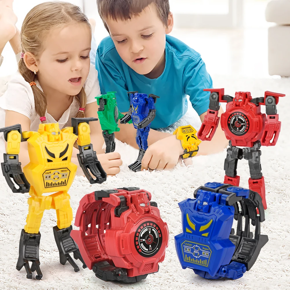 Деформация робот тело действие Trasformation наручные часы моделирование креативная