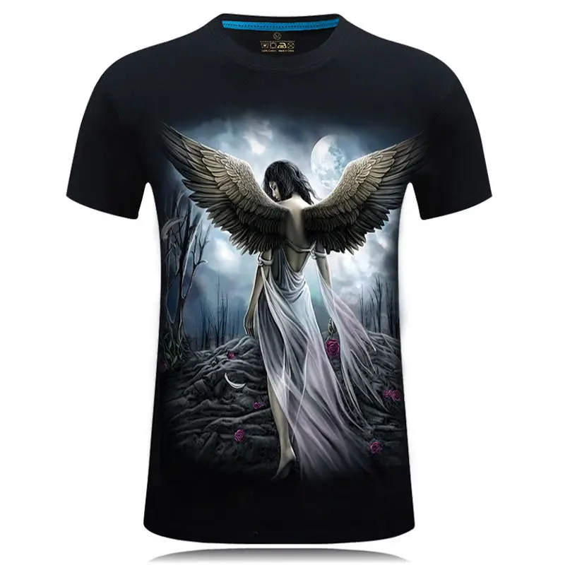 Мужская футболка с коротким рукавом модная уличная одежда 3D принтом|Мужские