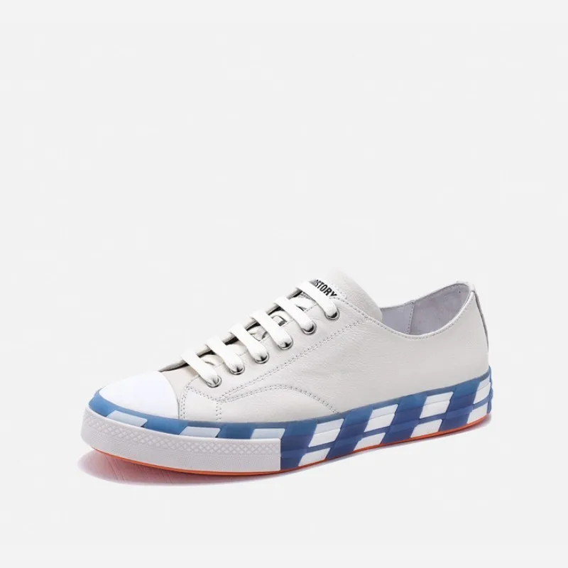 Сезон весна-лето роскошная мужская обувь из натуральной коровьей кожи кроссовки