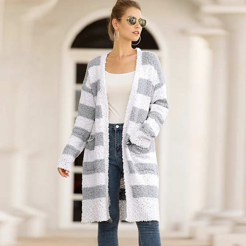 

Women Long Cardigan Sweater Knitting Coat Cardigan Feminino Ensemble Laine Femme Mujer Invierno Long Sleeve Casual Tops