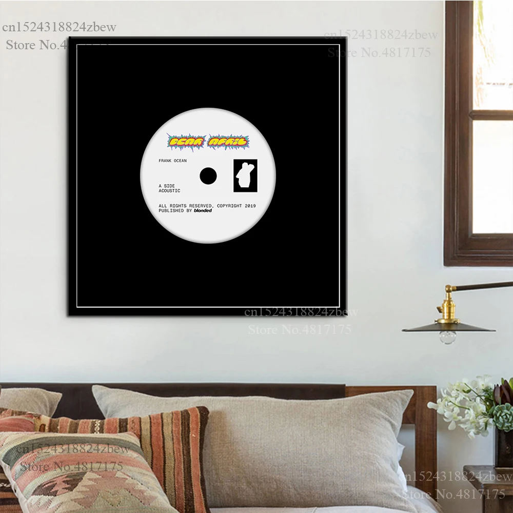 Frank Ocean постер рэпер певец музыкальный альбом в моей комнате Луна река езда на