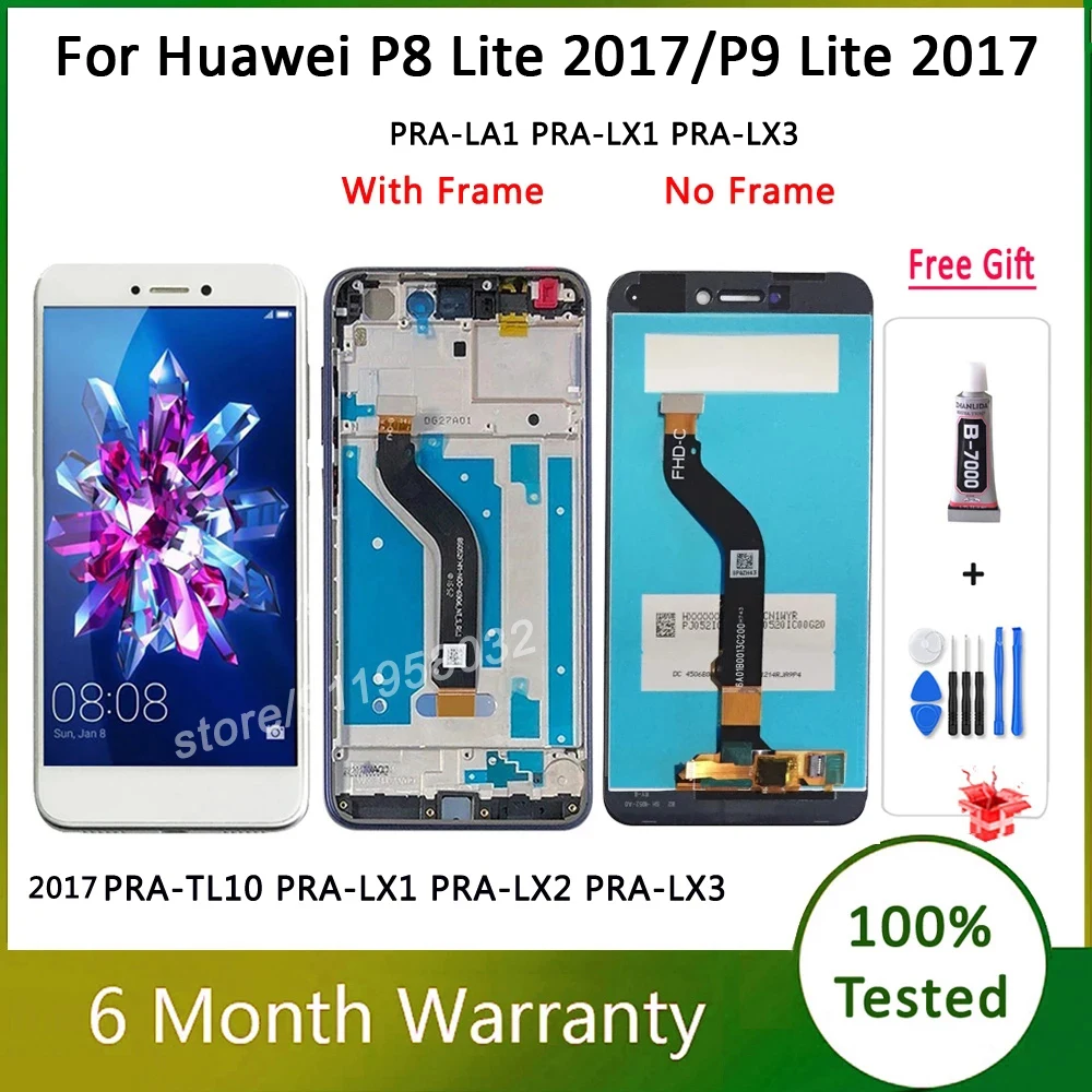 ЖК-дисплей 5 2 дюйма для Huawei P8 Lite 2017 с сенсорным экраном и дигитайзером в сборе