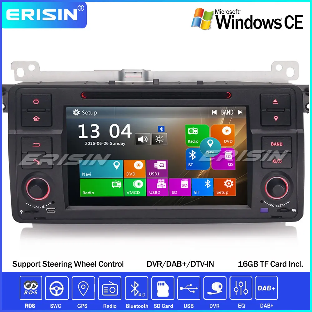 Автомагнитола Erisin GPS Bluetooth SWC DVD CD радио Авторадио DTV 3G DVR для BMW 3 серии E46 320 Rover75 MG ZT Sat