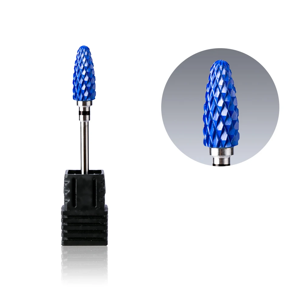Blue-XC Ladymisty 13 видов керамических сверл для ногтей Аксессуары для маникюрной машины вращающиеся электрические пилки для ногтей инструменты для маникюра - Цвет: Blue-XC
