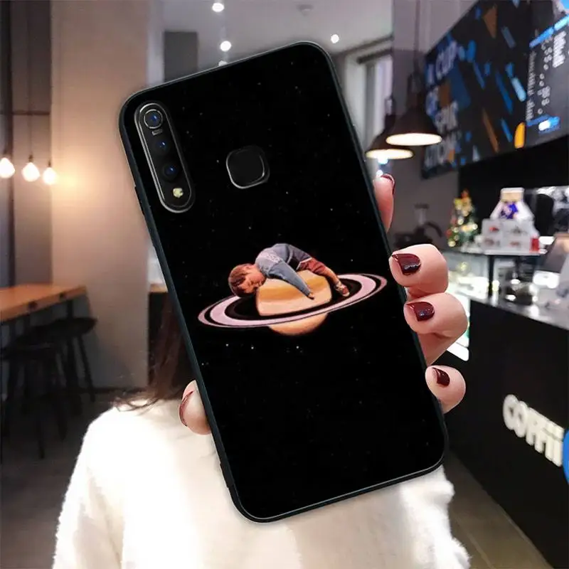 

Trippy Art Aesthetic Space Black Silicone Cover Case For Vivo U3x Y11 Y12 Y19 Y81 Y91C V9 V17 V15 Pro Funda