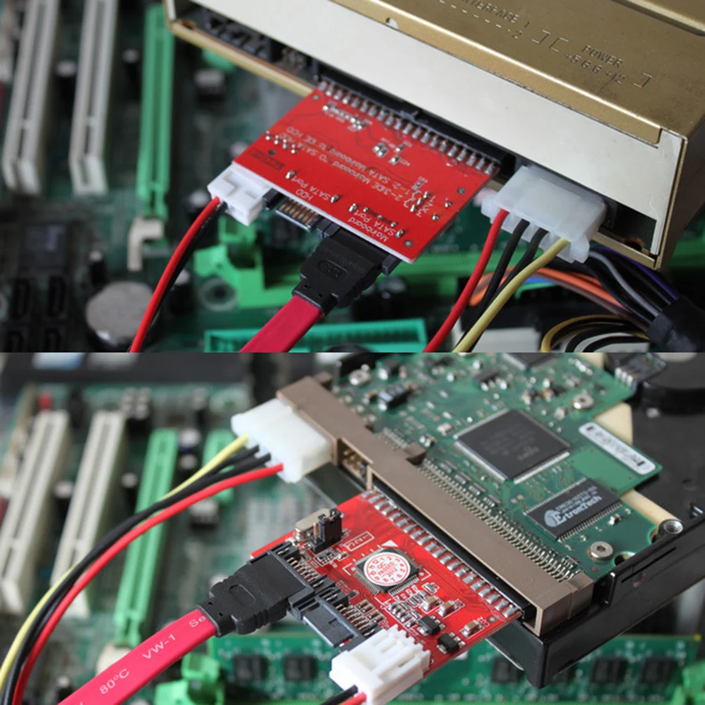 

IDE SATA Card Two-Way Conversion IDE to SATA Serial ATA HDD Hard Drive Adapter Converter Card SATA Adapter IDE to SATAT Adapter