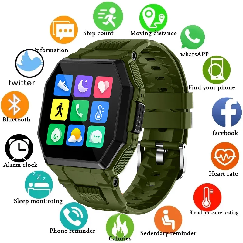 

Роскошные Смарт-часы 2021, мужские спортивные фитнес-часы с Bluetooth-вызовом, многофункциональные часы с музыкальным управлением, будильником, н...