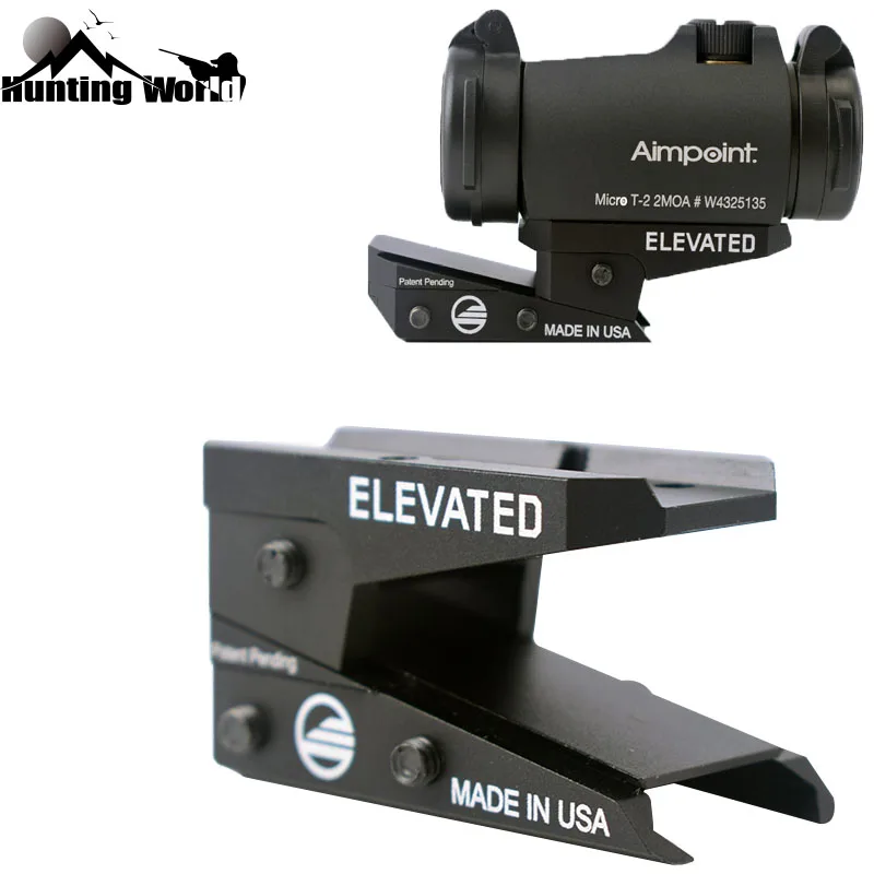 Тактическая регулируемая высота горка Красный точка крепление адаптер Riser