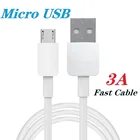 Зарядный кабель 3A micro USB Для Huawei p8 p9 p10 lite mate 10 lite Honor 8x 7x y5 y6 y7 y9