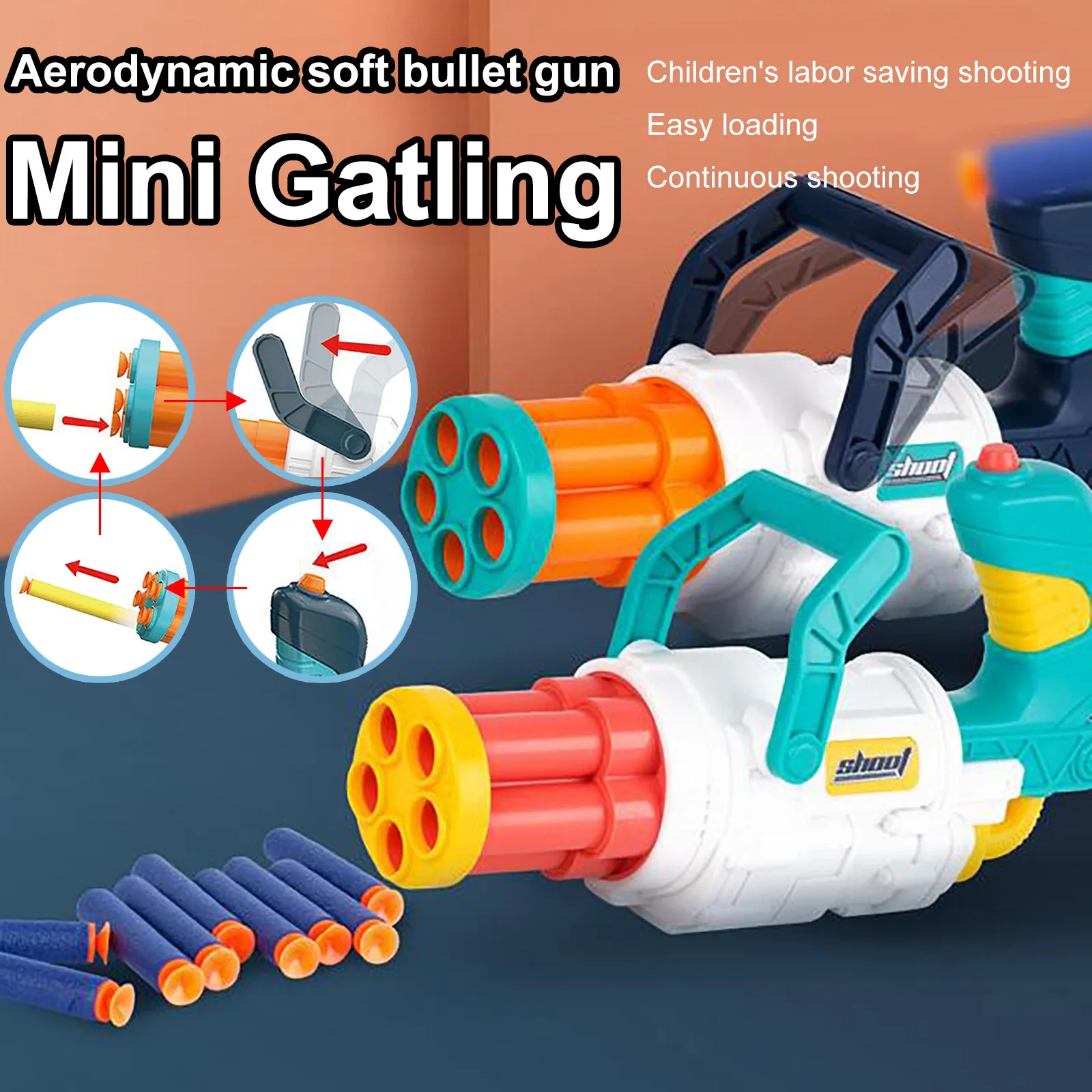 Пена мяч Поппер воздуха игрушка мягкая пуля пистолет оценка цель дети стрельба