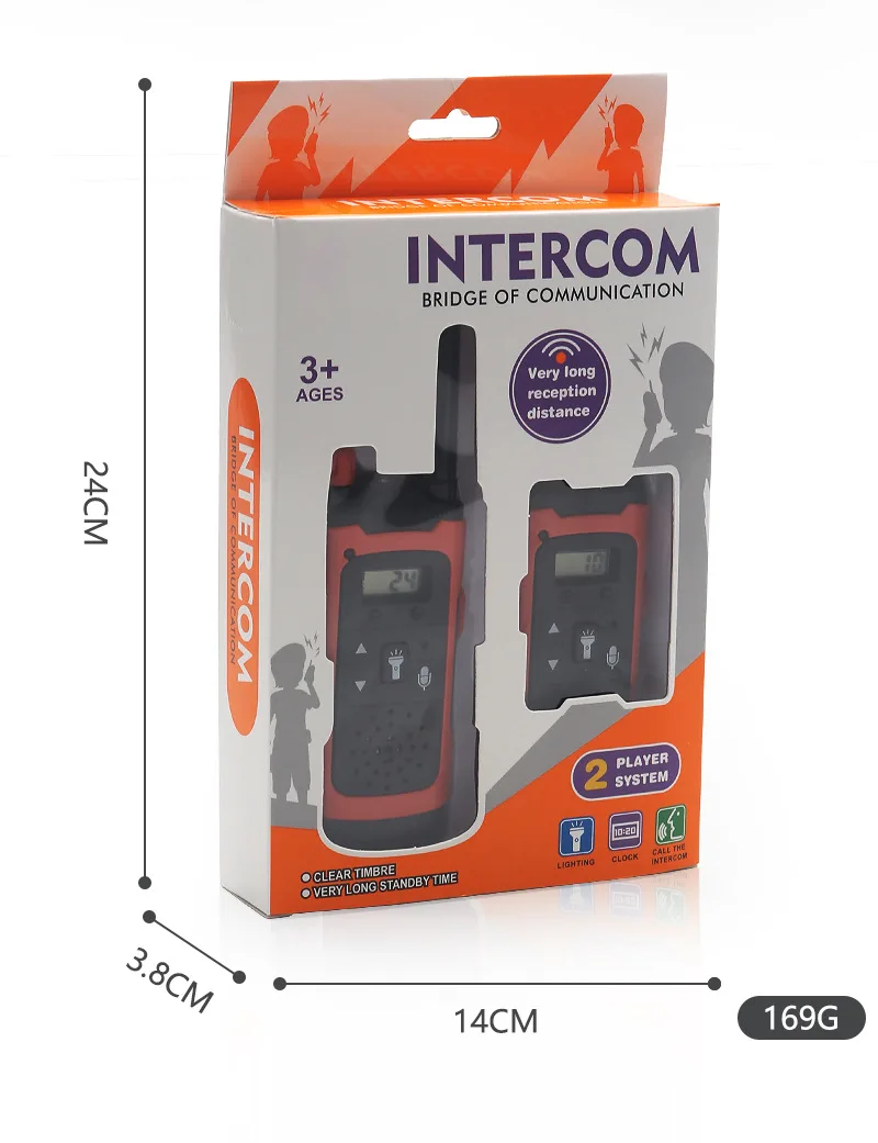 Walkie-talkie игрушка на дальние расстояния Беспроводной смарт-звонок пара мальчик и девочка моделирование домофон игрушка обмен интерактивная игрушка