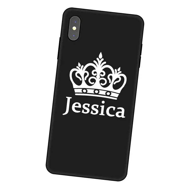 Love god Custom DIY Name Text Black Soft TPU Silicone Phone Case Cover For iPhone 11 Pro X XR XS MAX 5 6 6S 7 8 Plus |