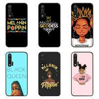 afro black girl magic queen melanin poppin phone case for huawei nova 6se 7 7pro 7se honor 7a 8a 7c 9c play