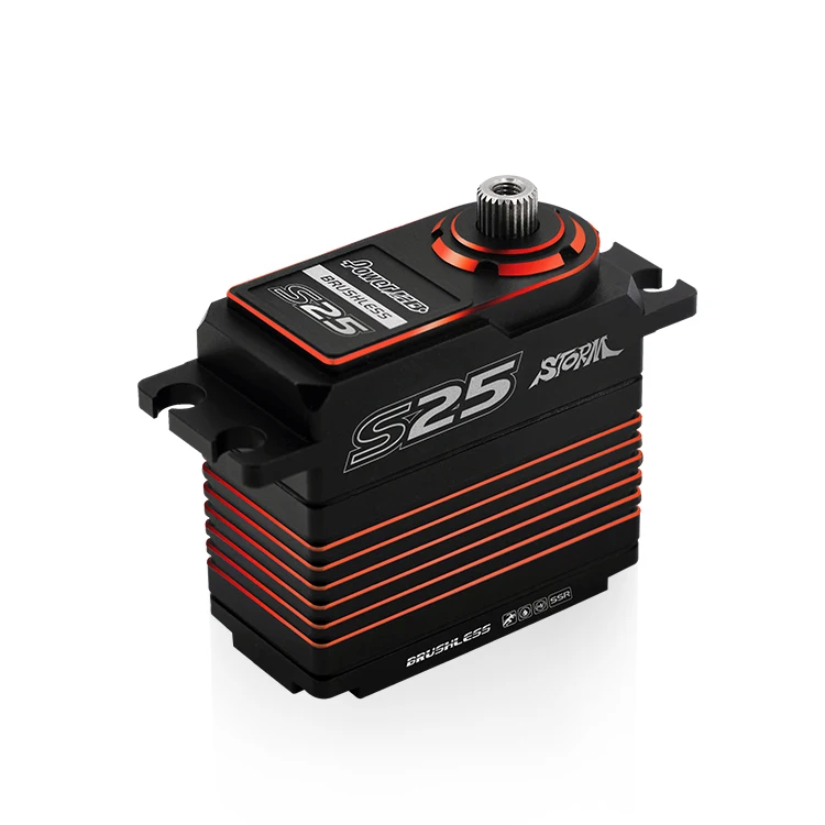 Power HD Storm S15/S25/S35 гоночный цельнометаллический бесщеточный цифровой сервопривод для радиоуправляемого автомобиля/неподвижного крыла/внедорожника/дрона - Цвет: S25 30kg red