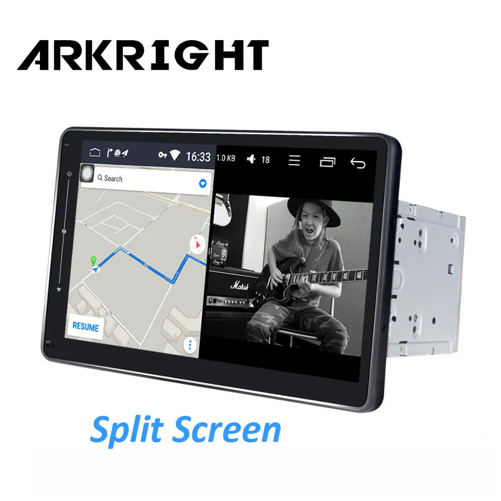Автомагнитола 2 din HD 1280*720 10 1 дюйма 4 + 64 ГБ Android GPS навигация DSP сплит экран 4G
