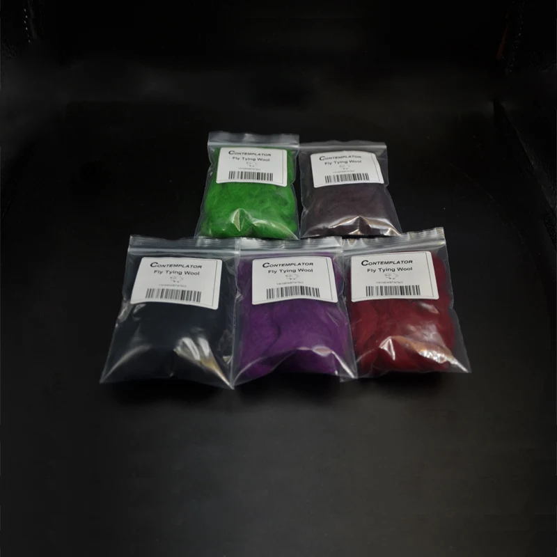 1 пакет лепбун шерстяной плавающий Краб узор материал для вязания мушек 14 цветов