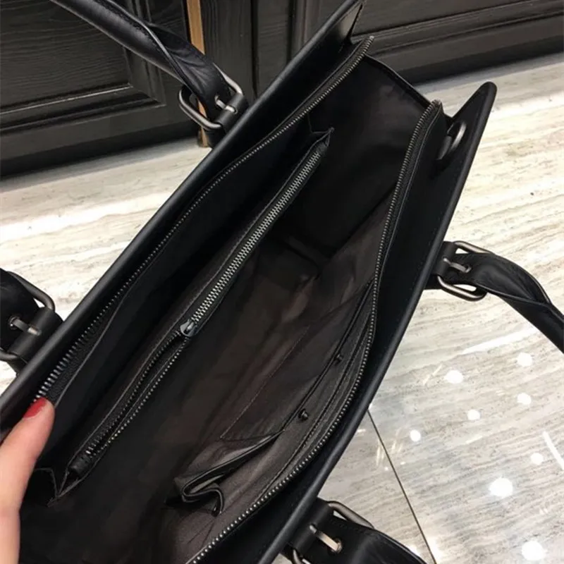 сумка мужская briefcase Men's computer bag Fashion business package High quality woven bag High end real leather bag