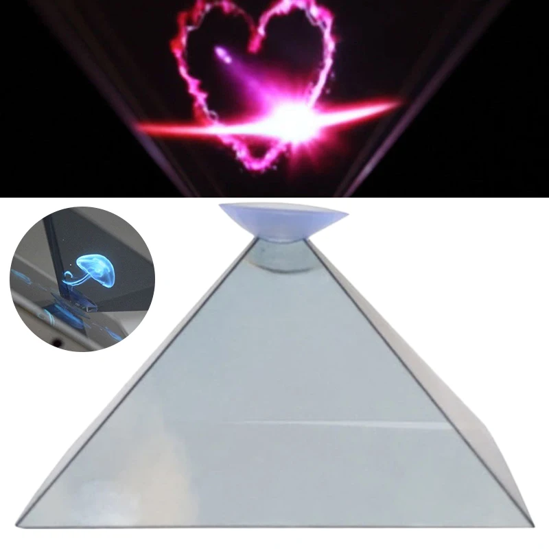 

3D Hologram Pyramid Display Projector Video Stand Universal For Smart Mobile Phone DAG-ship