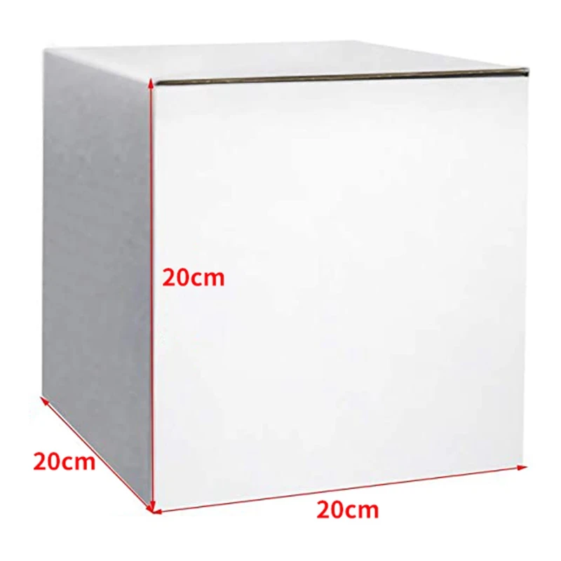 

10 Piece Set LLetter Box Corrugated Carton White Corrugated Carton 20cm Universal Packaging Buckle Bottom Storage Carton-Dropshi