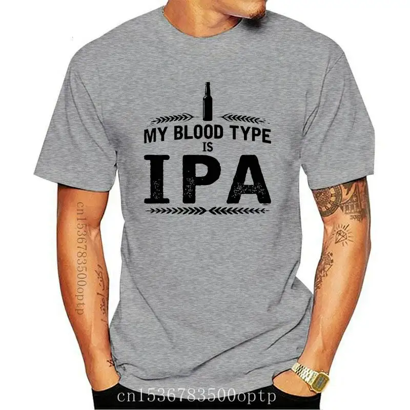 

My Blood Type Is IPA Drinking Brew Mens T-Shirt