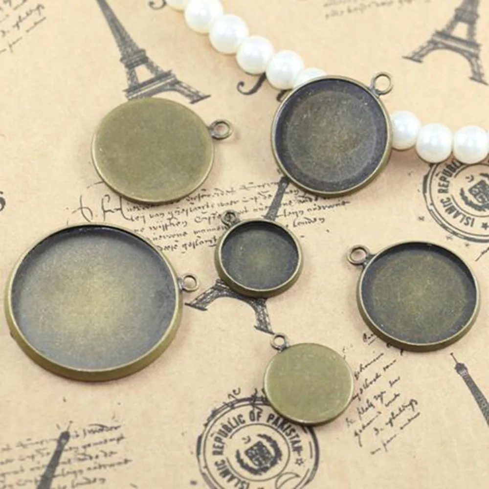 Лоток для ювелирных изделий с медным покрытием 8-10-12-14-16-18-20-25 мм 200 оправы кабошона