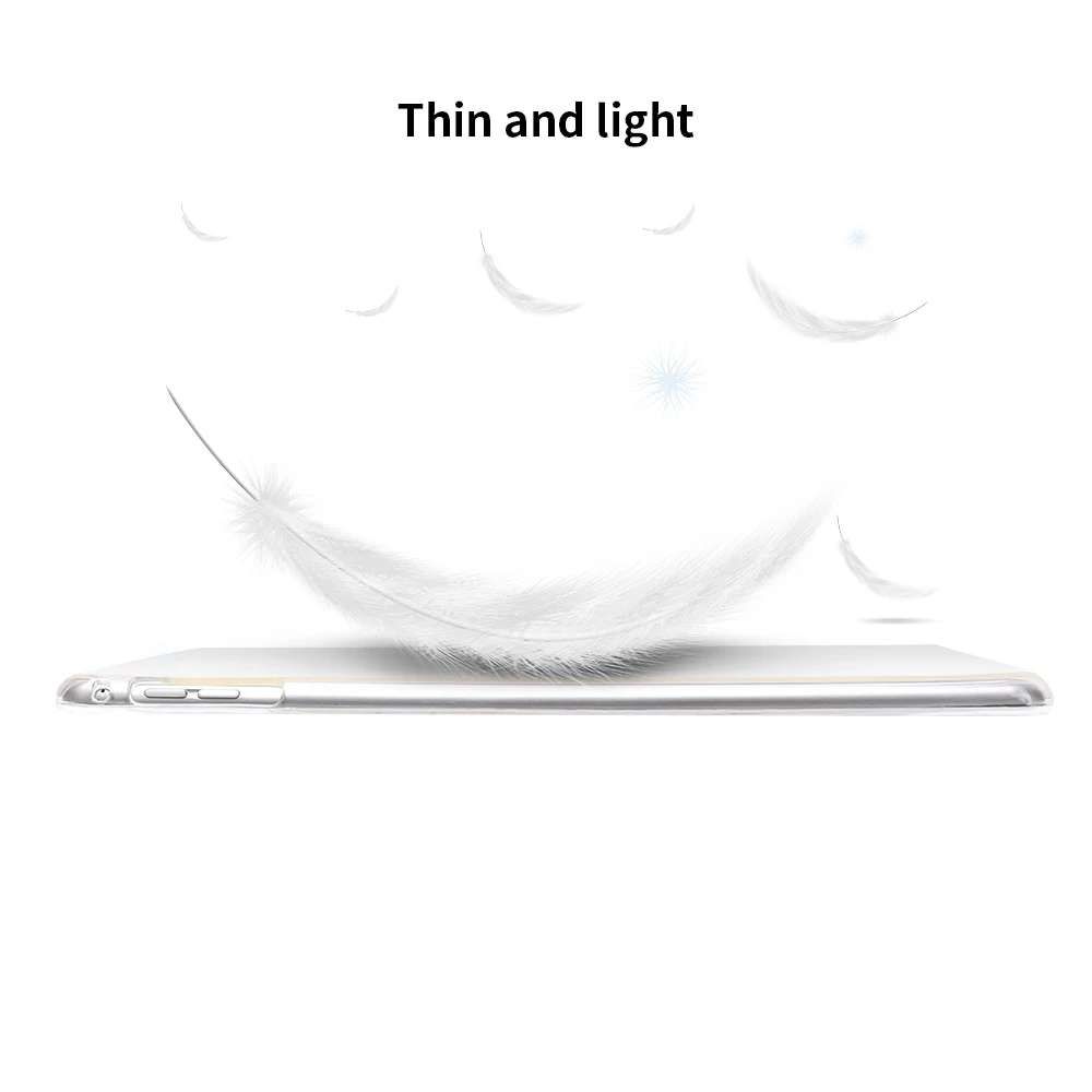 Тонкий мягкий чехол из ТПУ для ipad 9 7 air pro Противоударная прозрачная на планшет с
