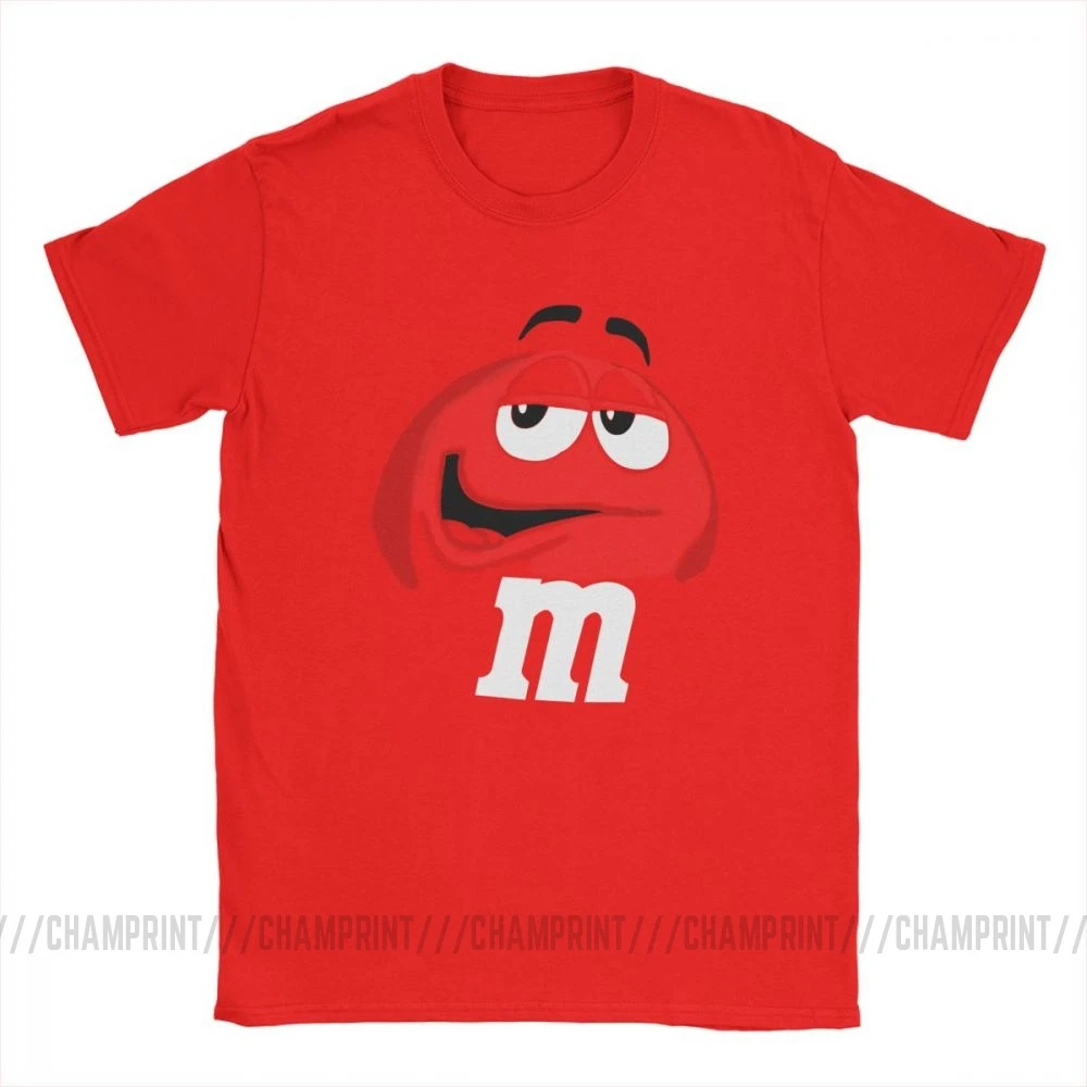 M &amp M's Chocolate Candy Face Tees короткая Новая модная мужская футболка из чистого хлопка