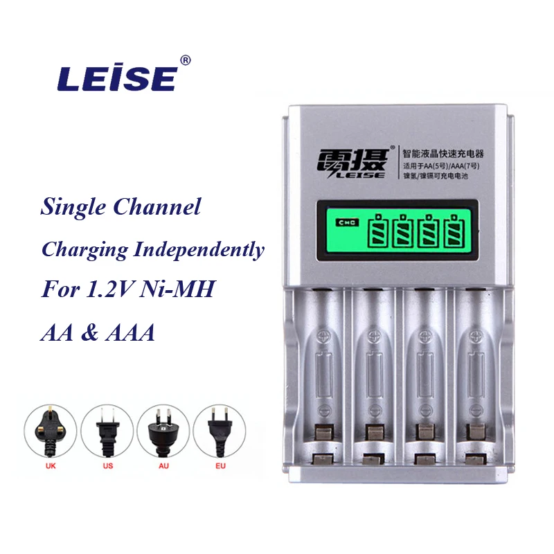 Leise LS 903 зарядное устройство для AA AAA перезаряжаемые батареи nimh nicd 1 2 V 2A 3A ЖК