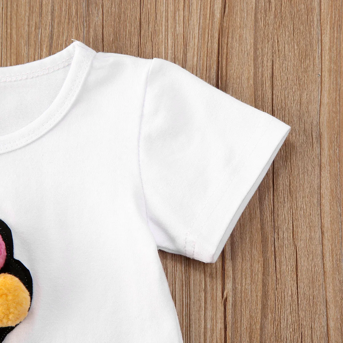 2 шт. детские футболки и юбки из ПУ кожи с 3d-шариками | Детская одежда обувь